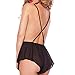 Bodysuits ,Sumen Women Babydoll Lingerie Lace Sleepwear (Black)