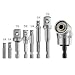 JelBo 8Pcs Socket Adapter Impact Hex Shank Drill Bits Bar Set 1/4" 3/8" 1/2" Bits + 1Pcs 105&deg; 1/4" Right Angle Drill Adapter Attachment primary