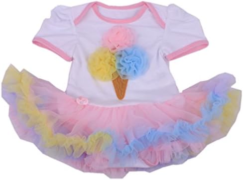Bywen Baby Girls Romper Dress Outfit 6-12 Months Ice Cream