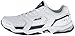 AVIA Men's Tangent Training Shoe, White/Submarine Blue/Chrome Silver, 8.5 M US