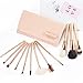 amoore Makeup Brushes 12pcs Makeup Brush set Makeup Brush with Case Foundation Brush Powder Brush