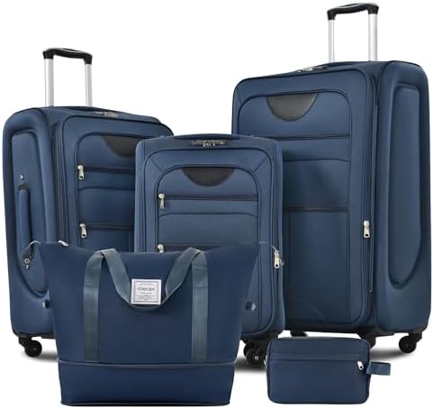 Amazon.com: Merax Softside Luggage Set 3 Piece Suitcase with