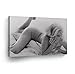 Marilyn Monroe Wall Art Naked in White Silk Sheets Canvas Print Decorative Sexy Art Modern Wall Décor Artwork Wrapped Wood Stretcher Bars - Ready to Hang -%100 Handmade in The USA 8x12
