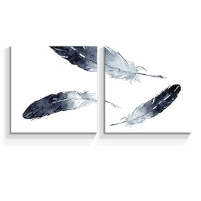 Beautiful Features Painting Artwork for Home Framed x 2 Panels