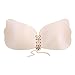 WELOVE Invisible Bra Strapless Backless Self Adhesive Silicone Push-up Bras for Women Nude B