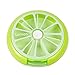 INVODA Pill Cases Pill Box Weekly 3 Times 7 Compartments Large Medicine Pill Organizer (Lemon 1PCS)