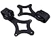 TMS TSQ09-Dark Black American Country Style Barn Wood Sliding Door Hardware Track Set