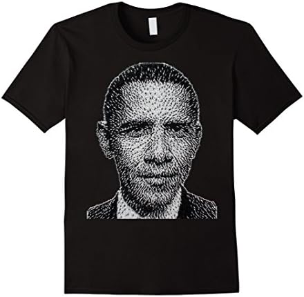 Men's Fantastic Obama portrait with million of Army men T-Shirt 2XL Black