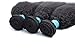 Brazilian Kinky Straight Human Hair Bundles With Closure, 8A Unprocessed Virgin Yaki Hair 3 Bundles With Closure Free Part, Natural Color (16 18 20 + 14)