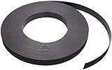 Flexible Magnet Strip with Black Vinyl Coating, 1/32