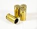 Hollow-Point Gear Bullet Tire Caps - Brass Bullet Valve Caps. Real Fired Bullet Casings - Car, Truck, ATV Replacement Tire Valve Caps. Gun Lover Gift.