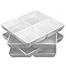 Avant 4-Compartment Plastic Appetizer Serving Tray | set of 4 White