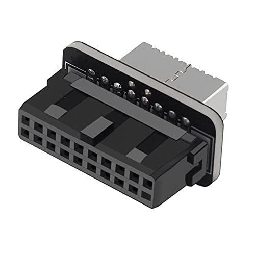 2x USB 3.0 Internal Header to USB 3.1/3.2 Type C front Type E Adapter 20pin to 19pin converter for Motherboard Connector Riser