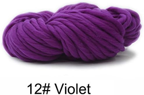 Jiabetterniu 1 Lot Hand Knitting Blanket Hats Super Thick Chunky Yarn Roving Bulky Yarn,Arm Knitting Crochet Crafts
