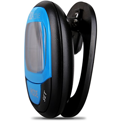 3DActive 3D Pedometer PDA-100| Best Pedometer for Walking with 30-Days Memory. Accurate Step Counter, Calorie Counter, Distance Miles/Km & Daily Target Monitor. (Black/Blue)