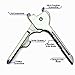 Didakay Swiss - Tech 6 in 1 Stainless Steel Utility Multi-Tool Keychain w/Free-e-Book for Camping Pocket Survival Knife Stainless Steel