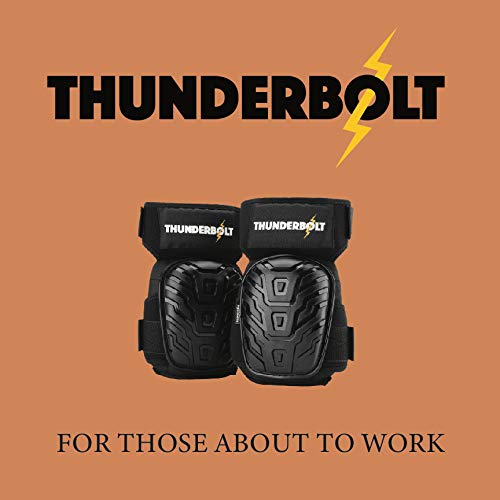 Thunderbolt Knee Pads for Work, Construction, Flooring, Gardening