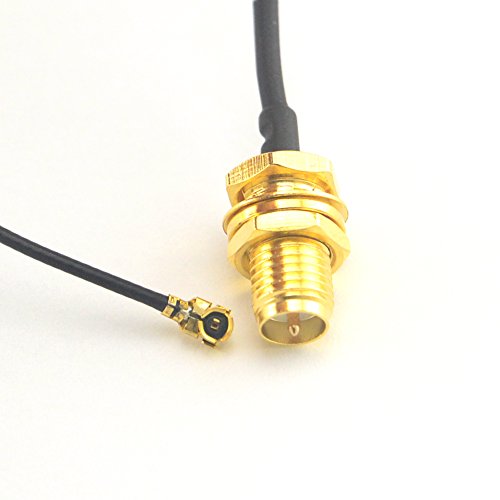 U.FL Mini PCI to RP-SMA Pigtail Antenna WiFi Cable Pack of 2