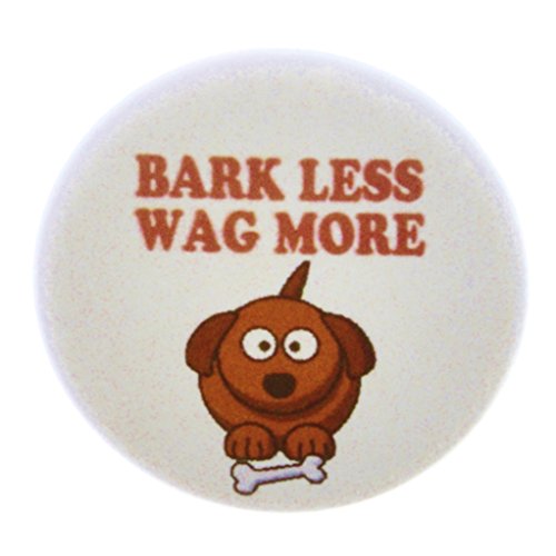 A&T Designs Quantity 5 Bark Less Wag More 2.25