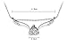 KATGI Fashion 18K White Gold Plated Heart Angel Wings Pendant Necklace
