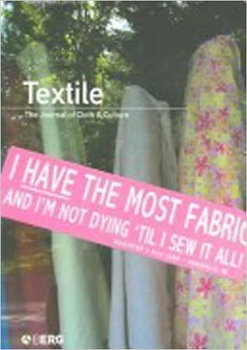 Textile Volume 4 Issue 1 The Journal Of Cloth And Culture - 