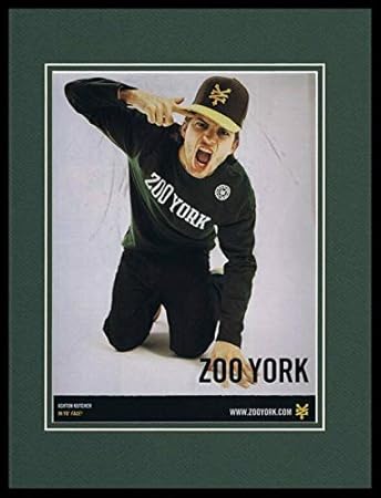 Zoo York 04 Framed 11x14 Original Advertisement Ashton Kutcher At Amazon S Sports Collectibles Store