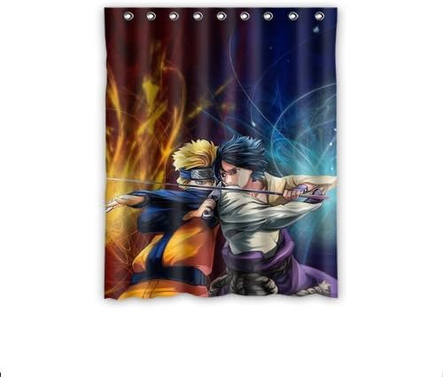 ScottShop Fashion Custom Anime Naruto Window Curtain Thermal Insulated Blackout Window Curtains Drapery/Panels/Treatment Polyester Fabric 52 "x 63" Inch