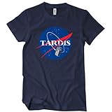 Tardis NASA T Shirt Parody Dr Dalek Who Doctor Space Time Tenth Police Box
