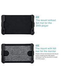 NAVISKAUTO   Soporte para reposacabezas de coche para NAVISKAUTO de 10,1 pulgadas, reproductor de DVD de pantalla doble y reproductor de DVD dual