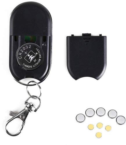 Localisateur de Clé, Hizek Localisateur d\'Objets sans Fil Key Finder Anti-Perte Smart Clé Chercheur avec LED 4 Récepteurs --Noir