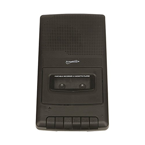 Supersonic Portable ShoeBox Cassette Recorder/Player & Voice Recorder