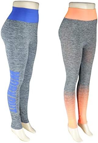 Rsdk Women'S Mint Green & Blue Leggings