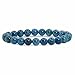 Natural Apatite Rock Crystal Gemstone 8mm Round Beads Stretch Bracelet 7 Inch Unisex