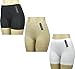 Women's Seamless Boyshorts Underwear Panties Underskirt Shorts (Value Pack Of 4 Assorted Colors - 2 Blacks, 1 White, 1 Beige. Size: Extra Small To Small)