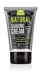 Image of Pacific Shaving Company Natural Shave Cream - with Safe, Natural, and Plant-Derived Ingredients for a Smooth Shave, Softer Skin, Less Irritation, No Animal Testing, TSA Friendly, Made in USA, 3.4 oz