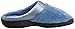 Isotoner Women's Microterry PillowStep Satin Cuff Clog Slippers, Denim, 8.5-9 B(M) US