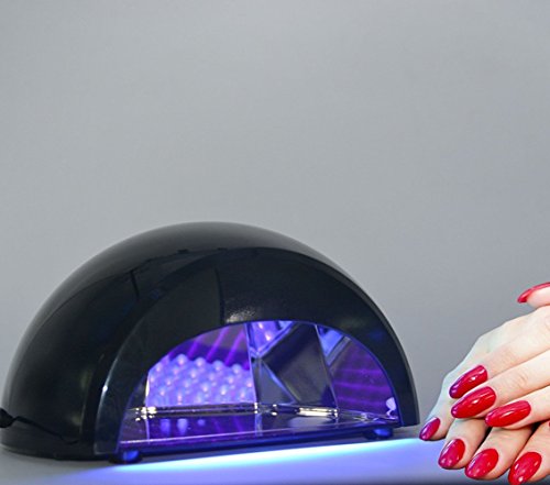 Lmeison Portable LED UV Nail Lamp, Professional 12W Nail Dryer Curing Lamps with Timer Setting, Works with Gel Nail Polishes, Fit Fingernail & Toenail Gel Curing Nail Art Painting Salon Tools Home DIY