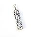 Sterling Silver 925 Mezuzah Pendant & Necklace.w- Shin 