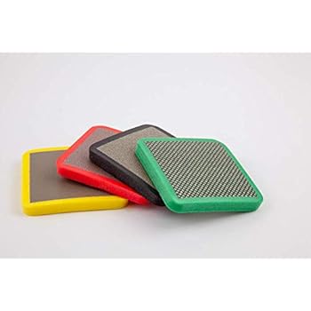 KGS DIAMOND PRO-PAD Hand Polishing 75x75x10 mm, 4-pack (Grit 60-120-200-400)