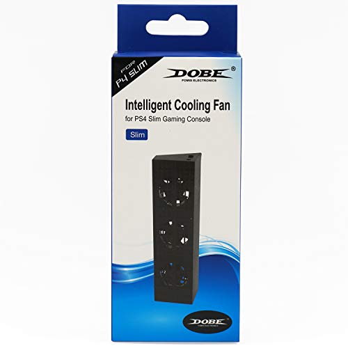 Mcbazel DOBE Intelligent External Auto Temperature Control 3-Fan Cooling Fan Cooler for PS4 Slim Gaming Console [NOT for PS4 PS4 Pro]
