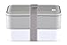 BentoHeaven Bento Lunch Box - European Style Premium Quality 2 Compartment Food Container - 2x20 Oz with Silverware