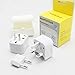 LURICO Travel Adapter, Universal All in One Worldwide Travel Power Plug Wall AC Adapter Charger with Dual USB Charging for USA EU UK AUS (White)