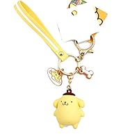 YOURNELO Original Hello Kitty Melody Cartoon Ornaments Keychain Purse Pendant (Pom Pom Purin)