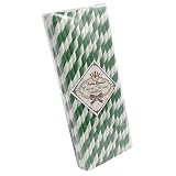 TrendBox 1 Box(50pcs) Reine Femme(TM) Strip Paper Straws For Drinking Birthday Wedding Baby Shower Party Celebration - Green