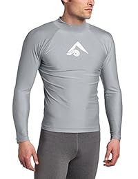 Kanu Surf - Remera lycra de manga larga para hombres Platinum UPF 50+