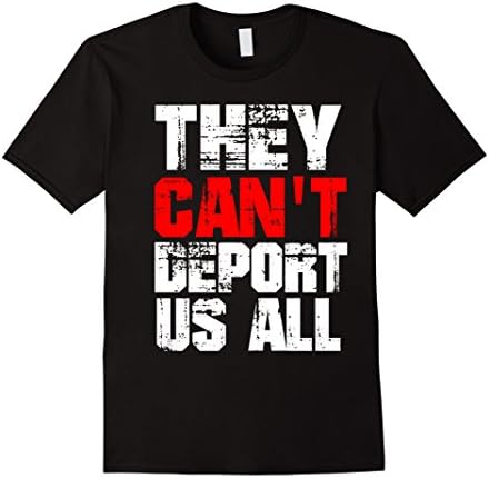 Men's Nobannowall they cant deport us all t shirt Large Black