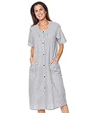 Check Button-Front Dress