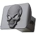 LFPartS 100% Metal Skull 3D Emblem Trailer Hitch Cover Fits 2