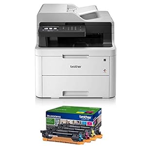 Brother MFC-L3710CW kompaktes 4-in-1 Farblaser-Multifunktionsgerät (mit WLAN, bis zu 18 Seiten pro Minute in Farbe und s…