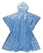Wealers Disposable Rain Ponchos for Adults – 5 Pack Thick Raincoat Poncho with Hood for Women & Men, One Size Fits All – Emergency Poncho for Theme Parks, Camping, Outdoors – Multi Color